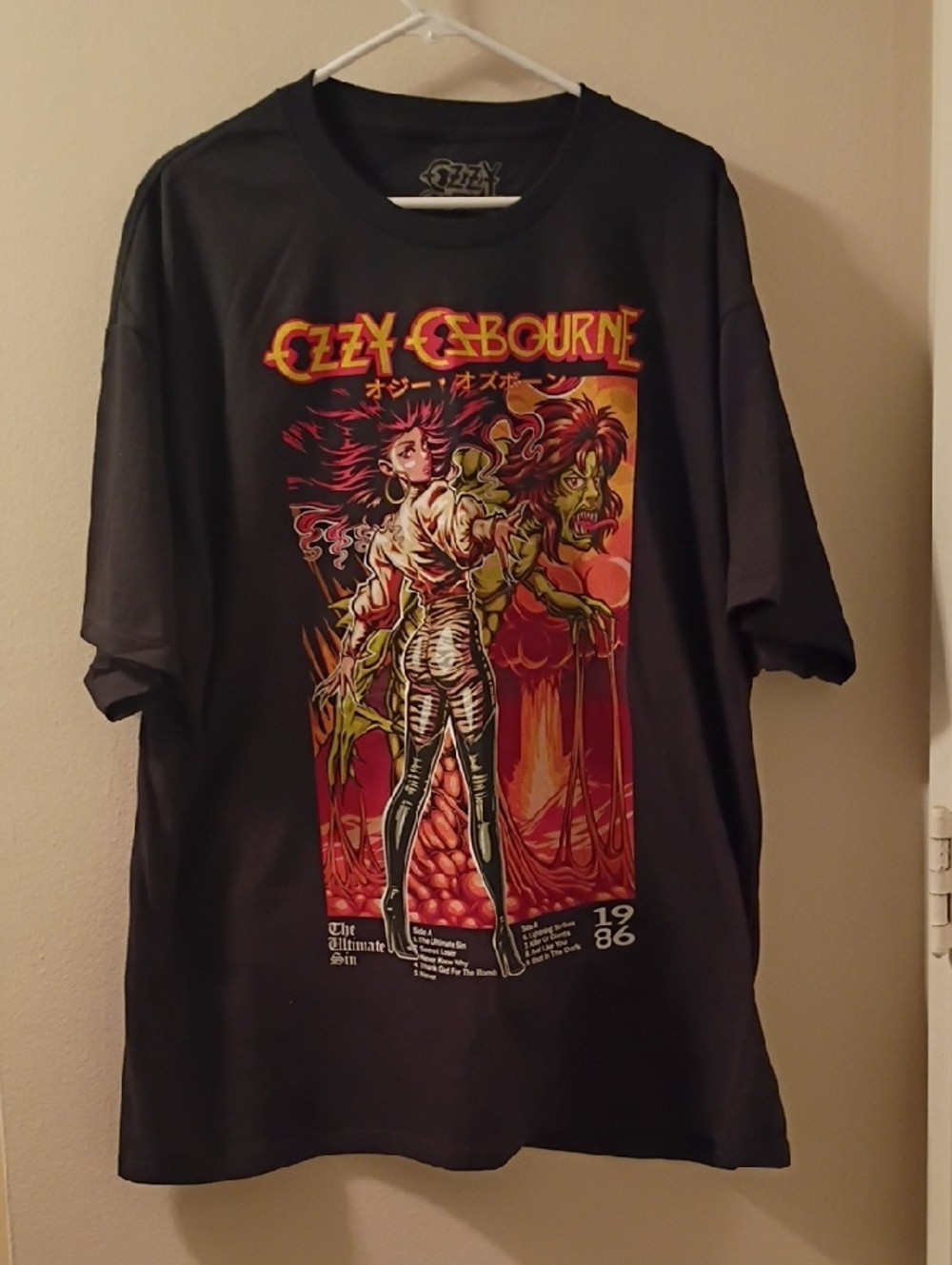 Ozzy Ultimate Sin Tour Shirt Re Issued From 1988 XXL New